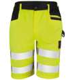 RS328 R328X Result Safe-Guard Hi-Vis Cargo Shorts Fluorescent Yellow colour image